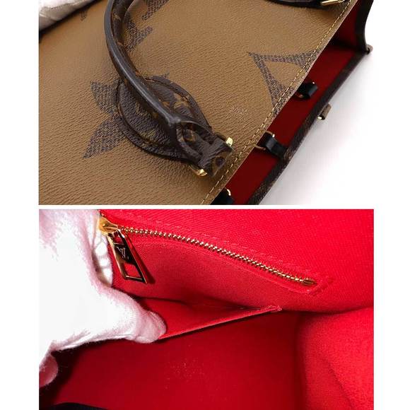 Louis Vuitton Giant Monogram Onthego MM 2 Way Tote Shoulder Bag - Picture 7 of 8